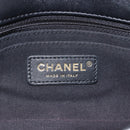CHANEL Mini Matelasse 20 Chain Shoulder Bag Tweed Black Gold CC Auth 171505SAM-23