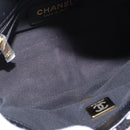 CHANEL Mini Matelasse 20 Chain Shoulder Bag Tweed Black Gold CC Auth 171505SAM-11