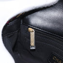 CHANEL Mini Matelasse 20 Chain Shoulder Bag Tweed Black Gold CC Auth 171505SAM-26