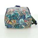 GUCCI GG Supreme Angry Cat Backpack PVC 2way Beige Silver 477875 Auth 171509SAM-12