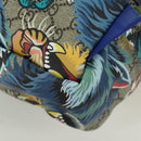 GUCCI GG Supreme Angry Cat Backpack PVC 2way Beige Silver 477875 Auth 171509SAM-16