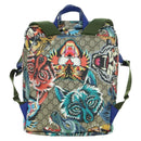 GUCCI GG Supreme Angry Cat Backpack PVC 2way Beige Silver 477875 Auth 171509SAM-3