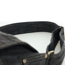 CHANEL COCO Mark Shoulder Bag Denim Navy Gold CC Auth 171512SAM-8