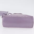 PRADA Sequin Hand Bag Leather Purple Auth 171514A-10