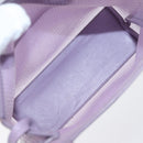 PRADA Sequin Hand Bag Leather Purple Auth 171514A-16