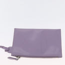 PRADA Sequin Hand Bag Leather Purple Auth 171514A-21