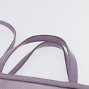 PRADA Sequin Hand Bag Leather Purple Auth 171514A-9