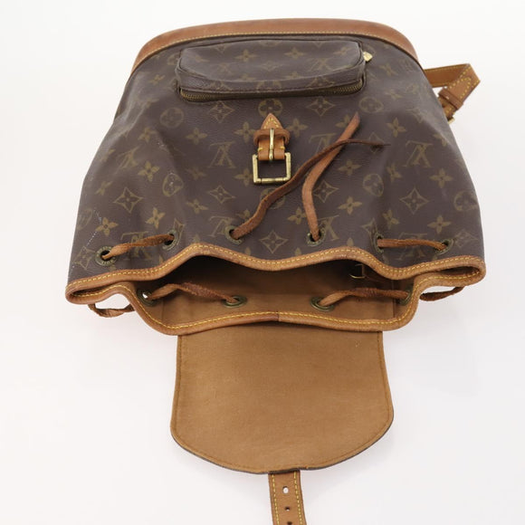LOUIS VUITTON Monogram Montsouris MM Rucksack M51136 LV Auth 171516A