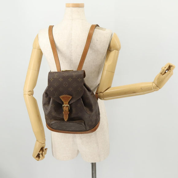 LOUIS VUITTON Monogram Montsouris MM Rucksack M51136 LV Auth 171516A