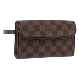 LOUIS VUITTON Damier Ebene Pochette Florentine Waist bag N51856 LV Auth 171517A