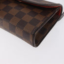 LOUIS VUITTON Damier Ebene Pochette Florentine Waist bag N51856 LV Auth 171517A-11