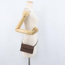 LOUIS VUITTON Damier Ebene Pochette Florentine Waist bag N51856 LV Auth 171517A-21