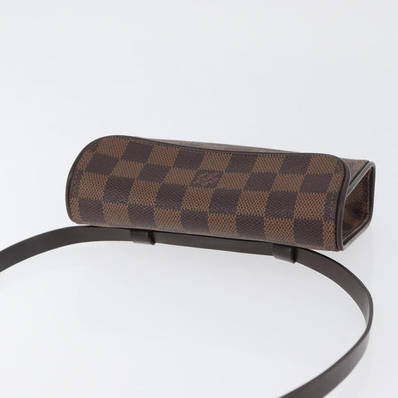 LOUIS VUITTON Damier Ebene Pochette Florentine Waist bag N51856 LV Auth 171517A