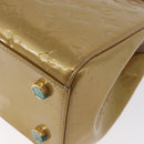 LOUIS VUITTON Vernis Blair MM Hand Bag 2way Beige Poodle M91755 LV Auth 171519-17