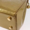 LOUIS VUITTON Vernis Blair MM Hand Bag 2way Beige Poodle M91755 LV Auth 171519-9
