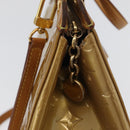 LOUIS VUITTON Vernis Blair MM Hand Bag 2way Beige Poodle M91755 LV Auth 171519-19
