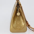 LOUIS VUITTON Vernis Blair MM Hand Bag 2way Beige Poodle M91755 LV Auth 171519-4