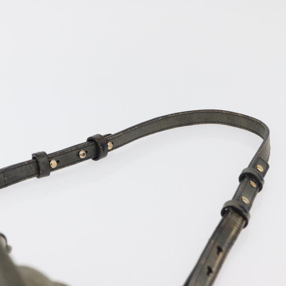 Chloe Etel Hand Bag Leather 2way Gray Gold Auth 171522