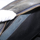 Chloe Etel Hand Bag Leather 2way Gray Gold Auth 171522-18