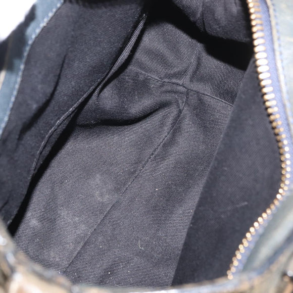 Chloe Etel Hand Bag Leather 2way Gray Gold Auth 171522