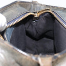 Chloe Etel Hand Bag Leather 2way Gray Gold Auth 171522-20
