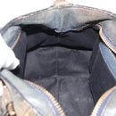 Chloe Etel Hand Bag Leather 2way Gray Gold Auth 171522-21