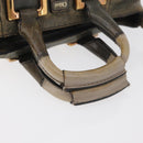 Chloe Etel Hand Bag Leather 2way Gray Gold Auth 171522-7