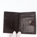 FENDI Zucca Canvas Bifold Wallet Black Brown Auth 171523-12