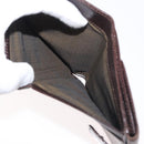 FENDI Zucca Canvas Bifold Wallet Black Brown Auth 171523-14