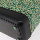 BOTTEGA VENETA Hand Bag Nylon Leather Green Auth 171524-15