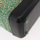 BOTTEGA VENETA Hand Bag Nylon Leather Green Auth 171524-16
