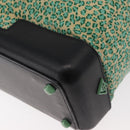 BOTTEGA VENETA Hand Bag Nylon Leather Green Auth 171524-17