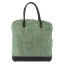 BOTTEGA VENETA Hand Bag Nylon Leather Green Auth 171524-2