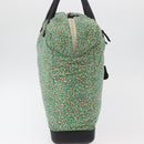 BOTTEGA VENETA Hand Bag Nylon Leather Green Auth 171524-4