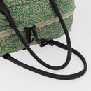 BOTTEGA VENETA Hand Bag Nylon Leather Green Auth 171524-7