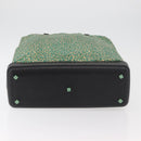 BOTTEGA VENETA Hand Bag Nylon Leather Green Auth 171524-5
