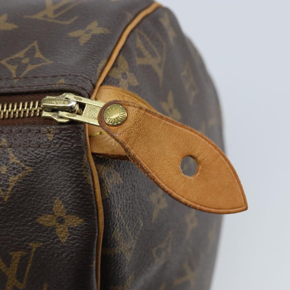 LOUIS VUITTON Monogram V Line Speedy 30 Hand Bag Pink LV Auth 171531A