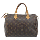LOUIS VUITTON Monogram V Line Speedy 30 Hand Bag Pink LV Auth 171531A-2