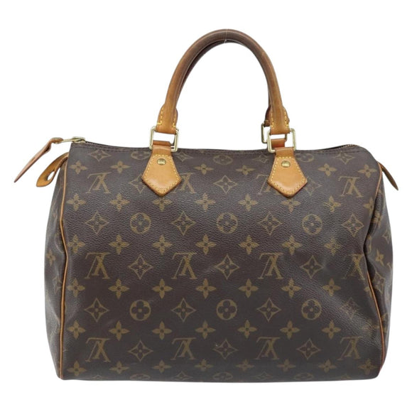 LOUIS VUITTON Monogram V Line Speedy 30 Hand Bag Pink LV Auth 171531A