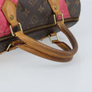LOUIS VUITTON Monogram V Line Speedy 30 Hand Bag Pink LV Auth 171531A-7
