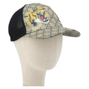 GUCCI GG Supreme Web Sherry Line Cap PVC L Beige Red Green 426887 Auth 171533-1