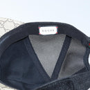GUCCI GG Supreme Web Sherry Line Cap PVC L Beige Red Green 426887 Auth 171533-11