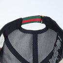 GUCCI GG Supreme Web Sherry Line Cap PVC L Beige Red Green 426887 Auth 171533-13