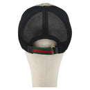 GUCCI GG Supreme Web Sherry Line Cap PVC L Beige Red Green 426887 Auth 171533-3