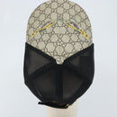 GUCCI GG Supreme Web Sherry Line Cap PVC L Beige Red Green 426887 Auth 171533-7
