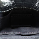 FENDI Zucca Canvas Chain Shoulder Pouch Nano Bucket Bag Silver Auth 171535M-22