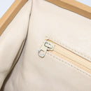 CHANEL Matelasse Chain Shoulder Bag Lamb Skin Beige Gold CC Auth 171543-23