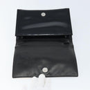 CHANEL Mademoiselle Clutch Bag Patent leather Silver Multicolor CC Auth 171544V-8