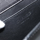 CHANEL Mademoiselle Clutch Bag Patent leather Silver Multicolor CC Auth 171544V-17