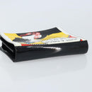 CHANEL Mademoiselle Clutch Bag Patent leather Silver Multicolor CC Auth 171544V-5